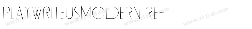 PlaywriteUSModern Re字体转换